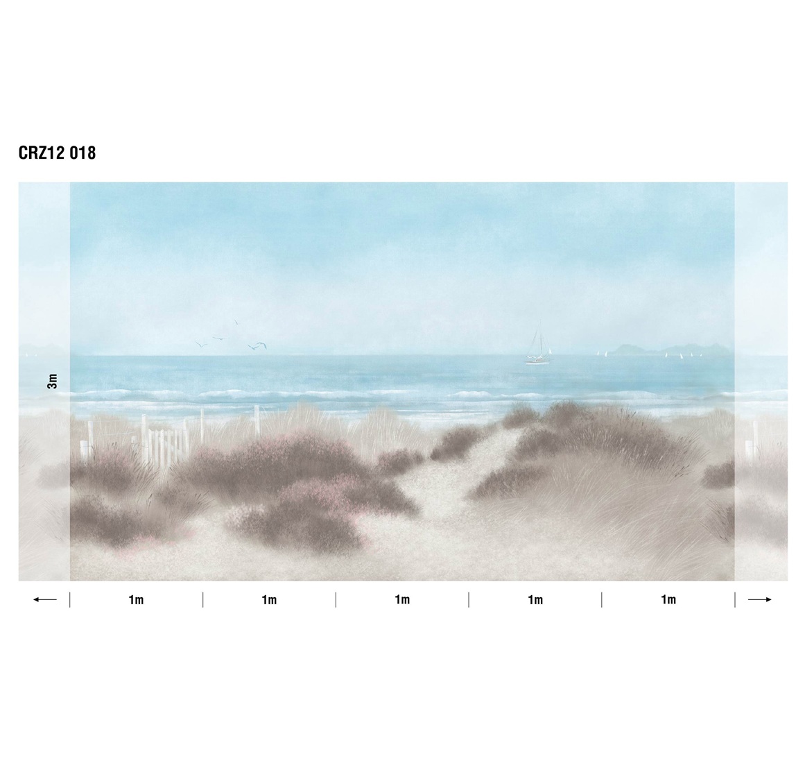 Панно Luna Круиз Утро на пляже CRZ12 018 3×5 Панно Luna Круиз Утро на пляже CRZ12 018 3×5